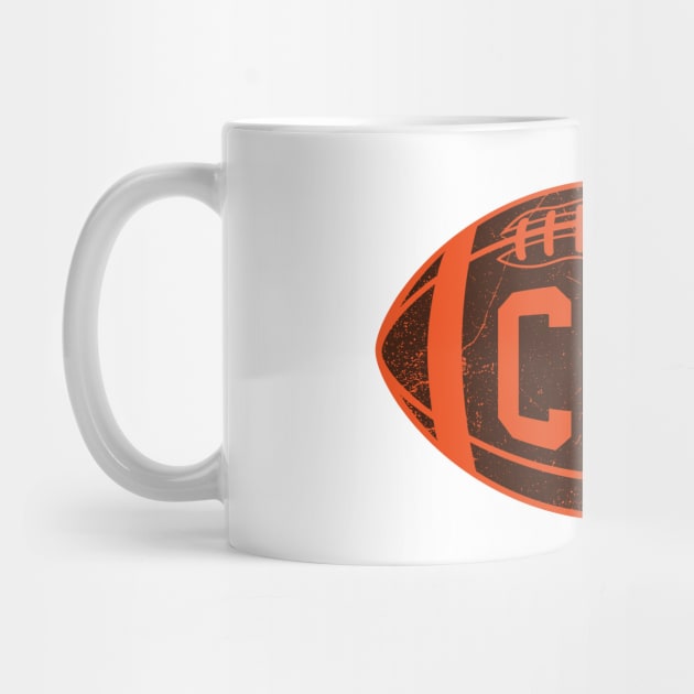 CLE Retro Football - White by KFig21